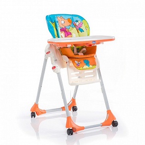 Стульчик для кормления, высокий Polly 2 в 1 Wood Friends-4w (Chicco, 7907433)